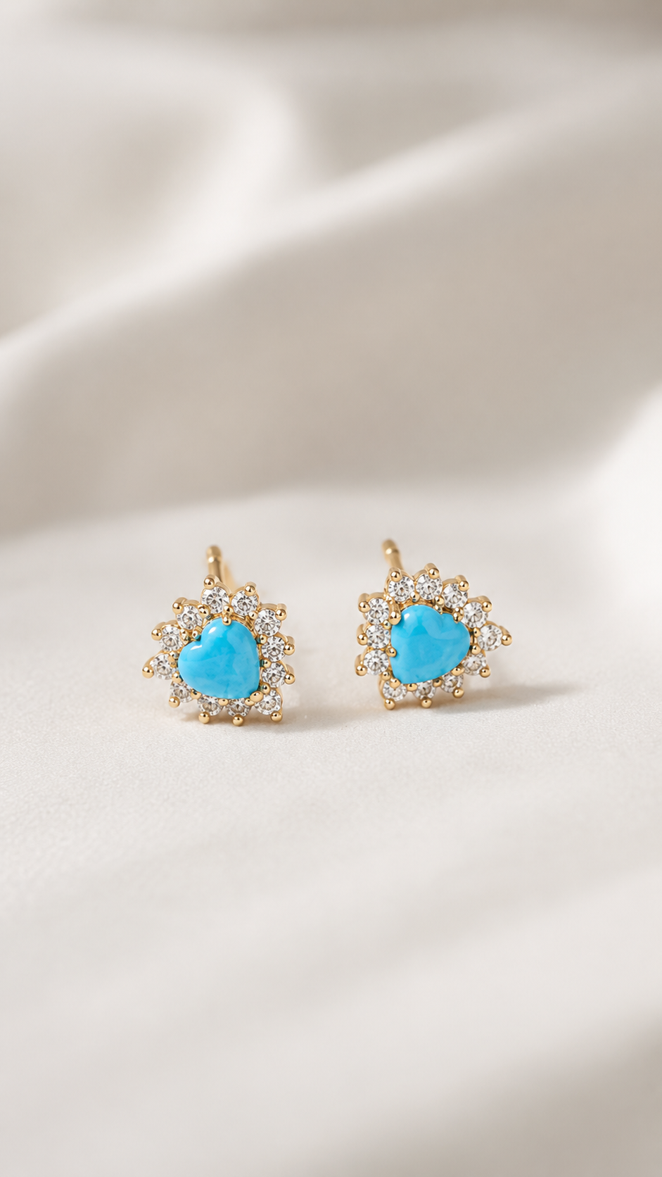 Heart Stud Earrings