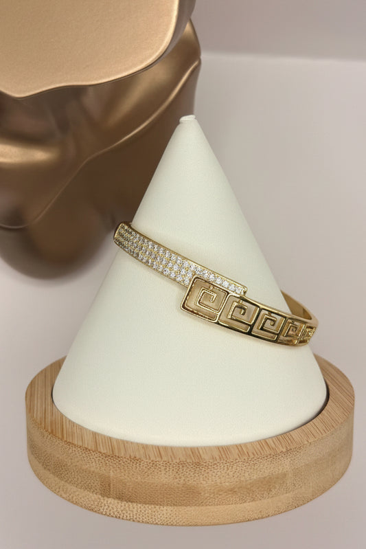 Greek Key design Bangle