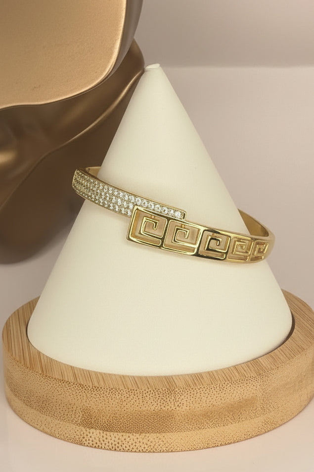 Greek Key design Bangle
