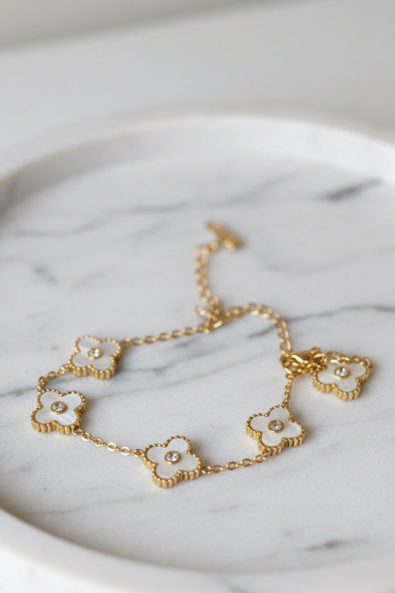 White Clover Bracelet